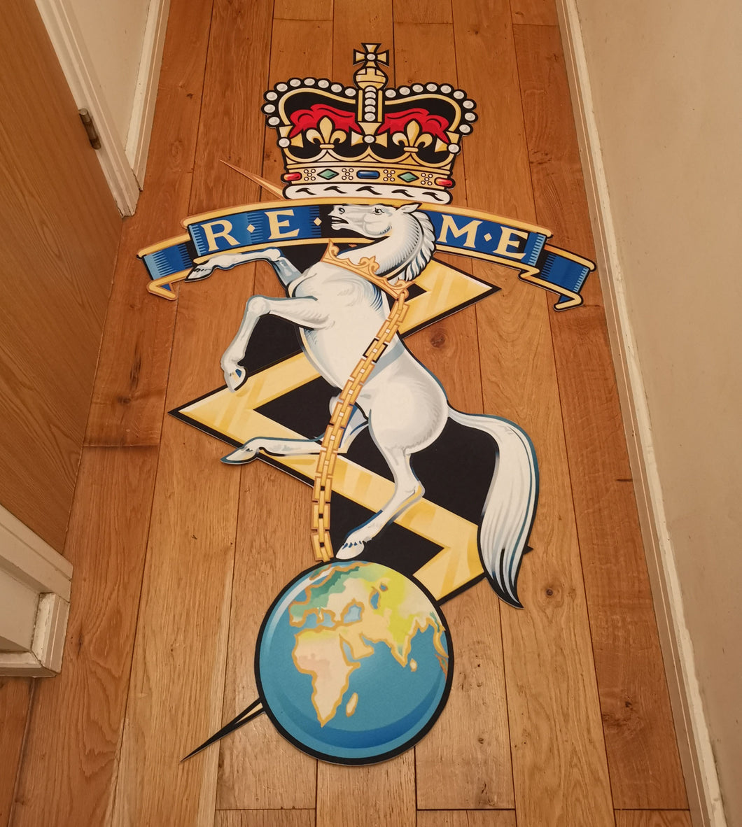 Royal Electrical Mechanical Engineers (REME) - Bespoke - Fully Printed - Mat / Rug (other logos / badge available))