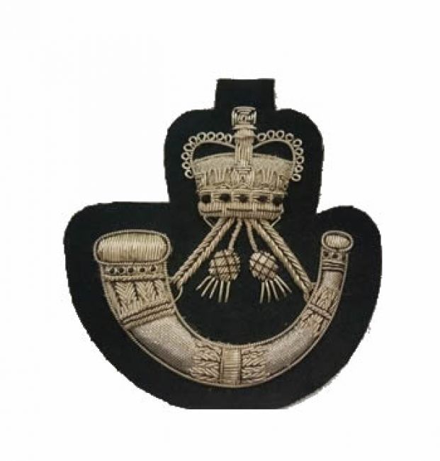The Rifles Hand Embroidered Wire Bullion Blazer Badge