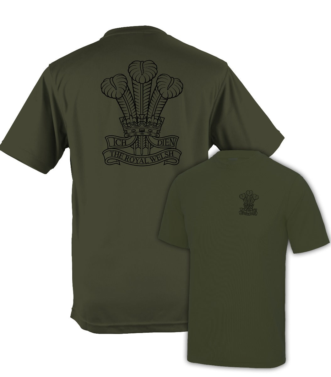 Fully Printed The Royal Welsh (R WELSH) Wicking Fabric T-shirt