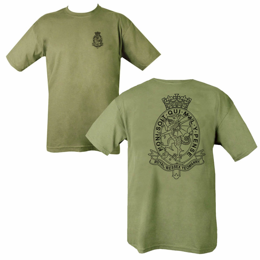 Double Printed Royal Wessex Yeomanry (RWxY) T-Shirt