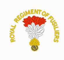 Load image into Gallery viewer, Royal Regiment of Fusiliers (RRF) - Embroidered - Choose your Garment

