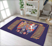 Load image into Gallery viewer, Printed Regimental Rug / Mat , Coldstream Guards Colours
