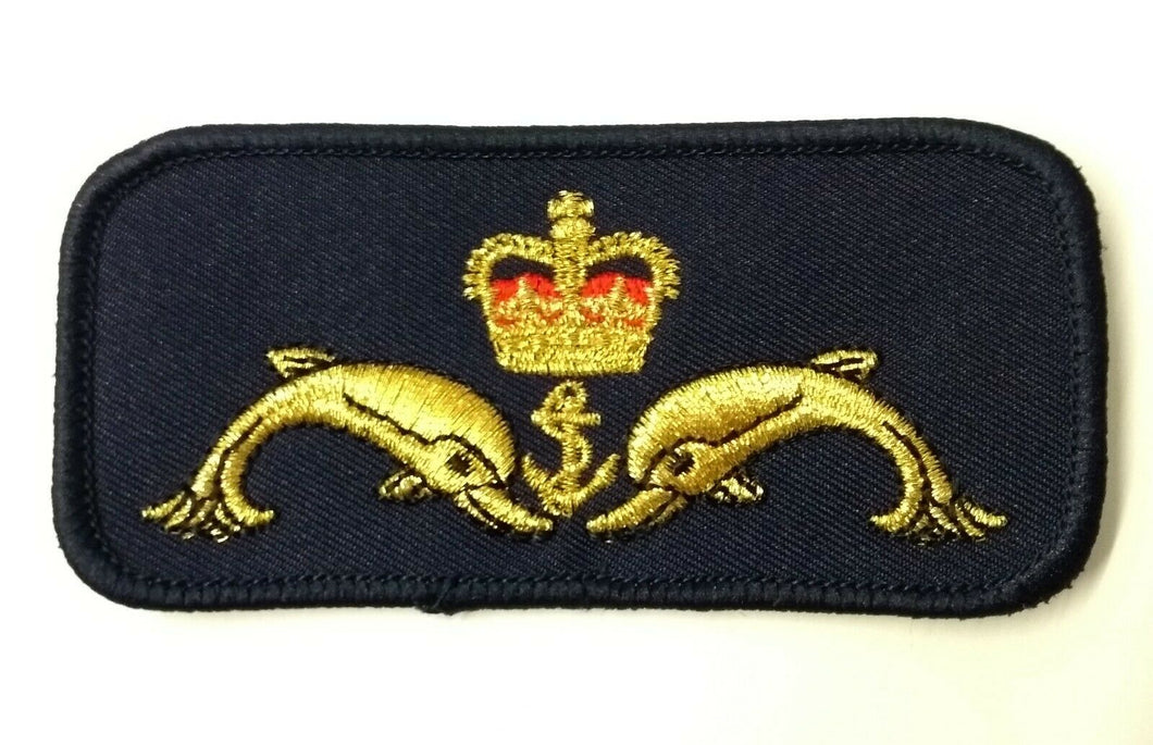 Official style Submariner (Submarine Service) Royal Navy Black / Gold qualification Badge