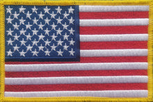 Load image into Gallery viewer, Large Embroidered Chest Flag Colour USA  5&quot; X 3&quot;
