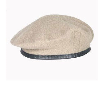 UKSF / SAS Sand Beret - Silk Lined, with leather band