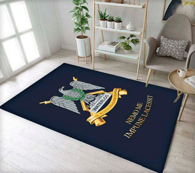 Printed Regimental Rug / Mat , Scots Dragoon Guards (Scots DG)