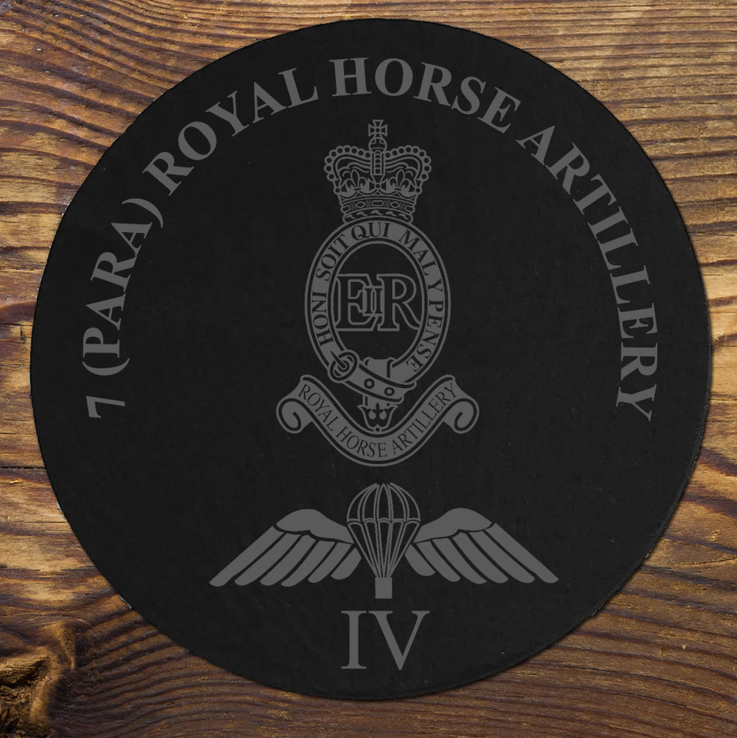 Regimental Personalised Engraved Slate Coasters - Special Occasion 004