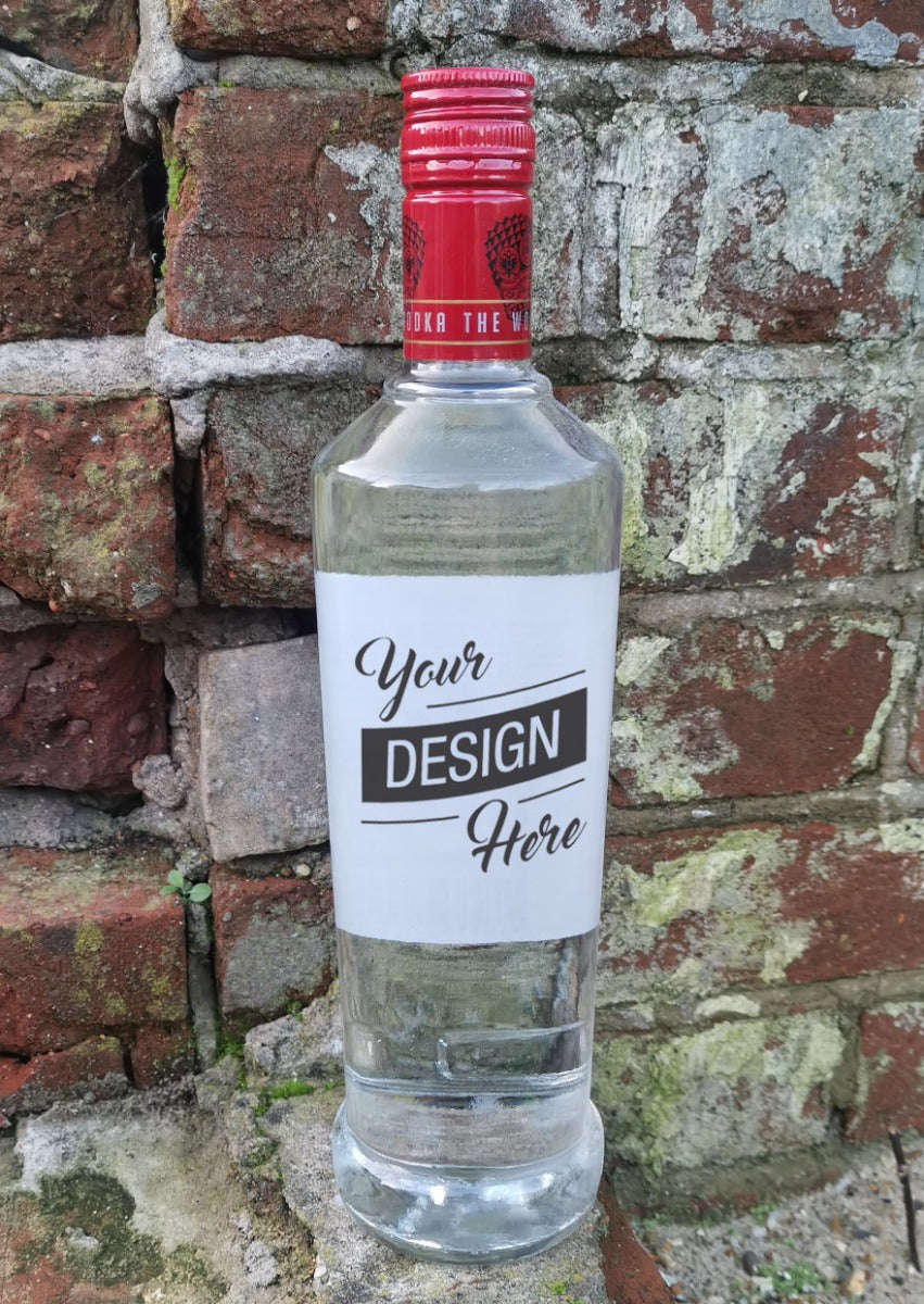 Your Design / logo Engraved Bottle Of Smirnoff Red Vodka 70cl design