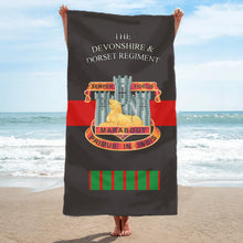 Load image into Gallery viewer, Fully Printed Devon &amp; Dorset Regiment Towel
