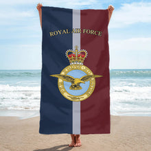 Load image into Gallery viewer, Fully Printed Royal Air Force (RAF) Crest Towel
