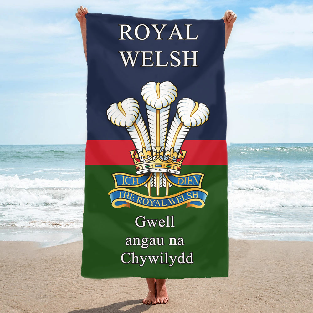 Fully Printed Royal Welsh Towel (RW)