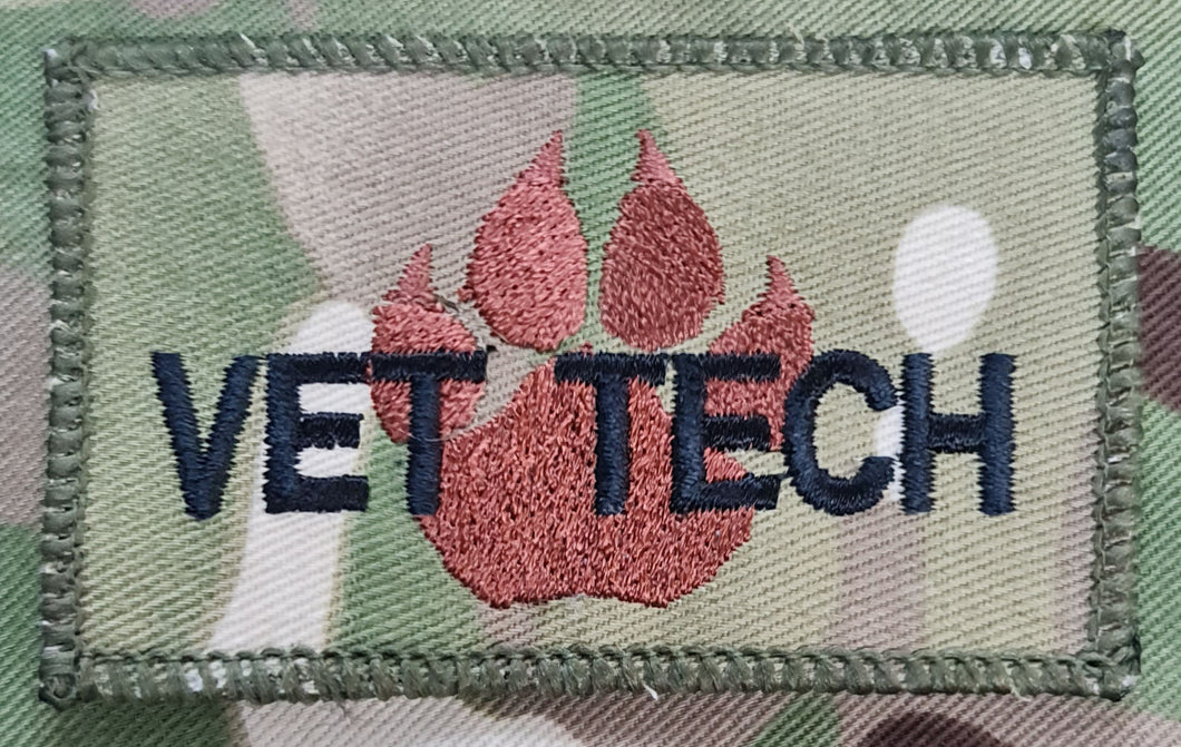 Embroidered (MWA) RAVC VET-TECH Badge