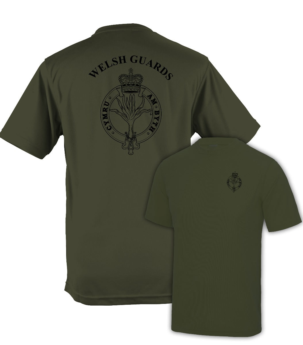Fully Printed Welsh Guards (WG) Wicking Fabric T-shirt